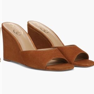 Sam Edelman Brown Suede Wedge Sandals